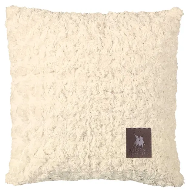 Διακοσμητικό Μαξιλάρι 40x40 Με Γέμιση Essential Greenwich Polo Club 3960 Ecru 100% Πολυέστερ