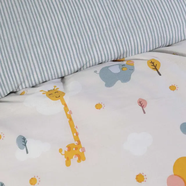 Σετ Παπλωματοθήκη 160Χ240 Μονή Kids Das Home 4824 Κίτρινο-Μπεζ-Μπλε 2