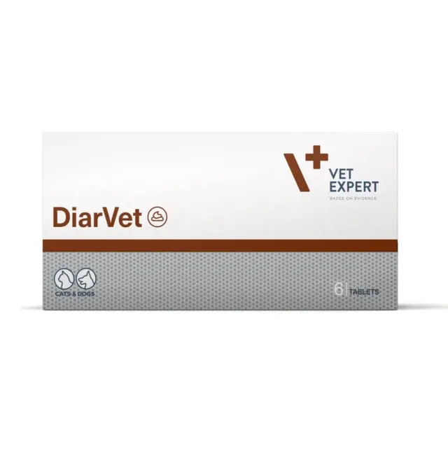 VETEXPERT Diarvet - supplements for dogs and cats - 6 tablets