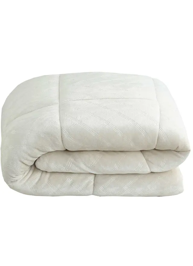 Κουβερτοπάπλωμα EMBOR CREAM MADI μονό: 160 x 220 εκ. 2