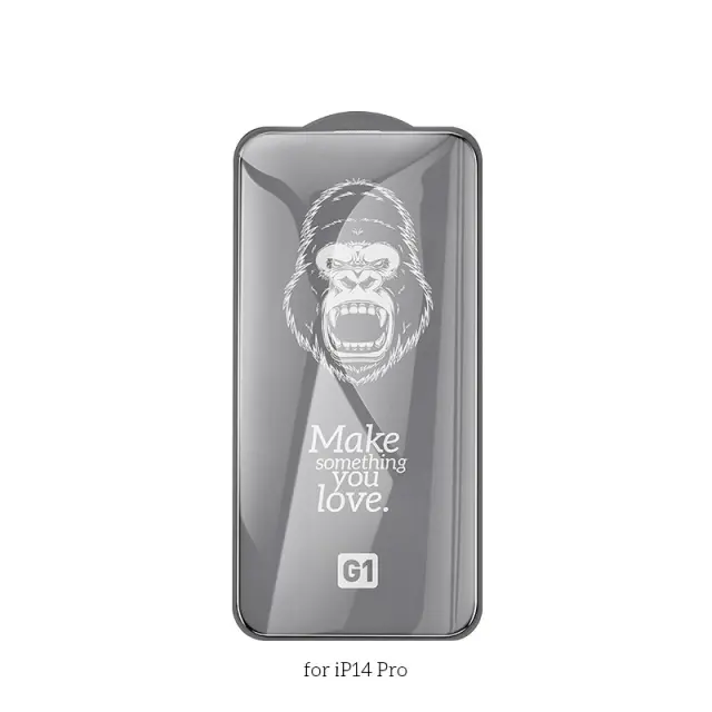 Tempered Glass Hoco G1 0.33mm Flash Attach Full Silk Screen HD για Apple iPhone 14 Pro Μαύρο 3