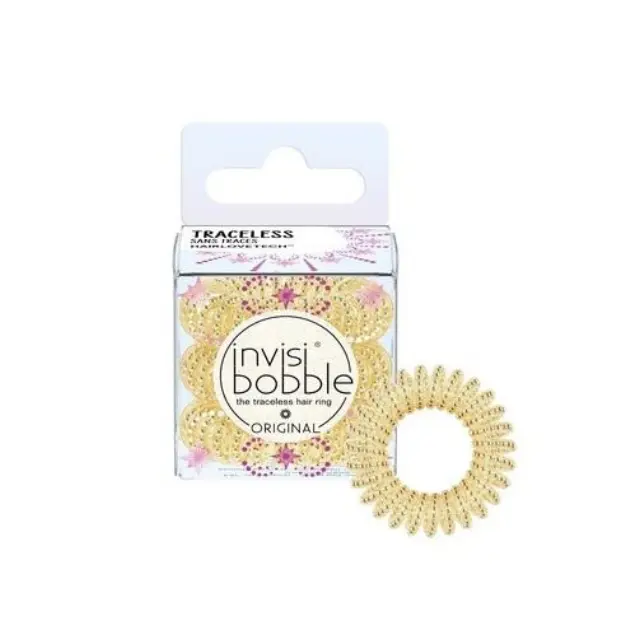 Invisibobble Original Time to Shine Gold Rush Λαστιχάκια Μαλλιών, 3τμχ