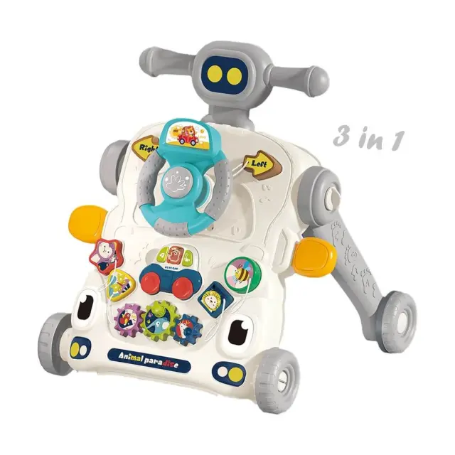 Περπατούρα Δραστηριοτήτων Bebe Stars Robbie 3in1 Grey 4244