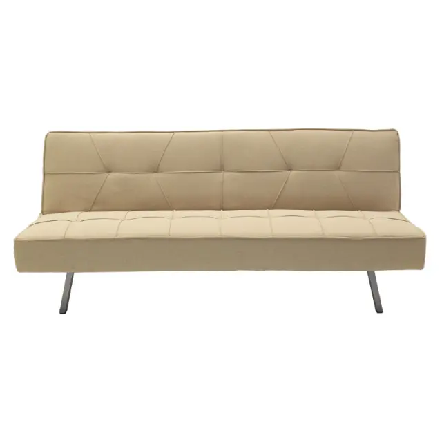 Καναπές-κρεβάτι Travis pakoworld 3θέσιος με ύφασμα μπεζ 175x83x74εκ 2