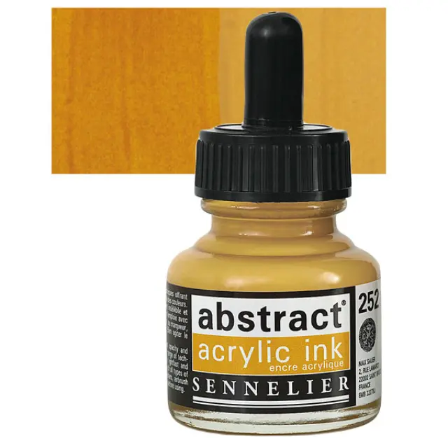 Sennelier Abstract Ακρυλικό Μελάνι 252 Yellow Ochre - 30ml