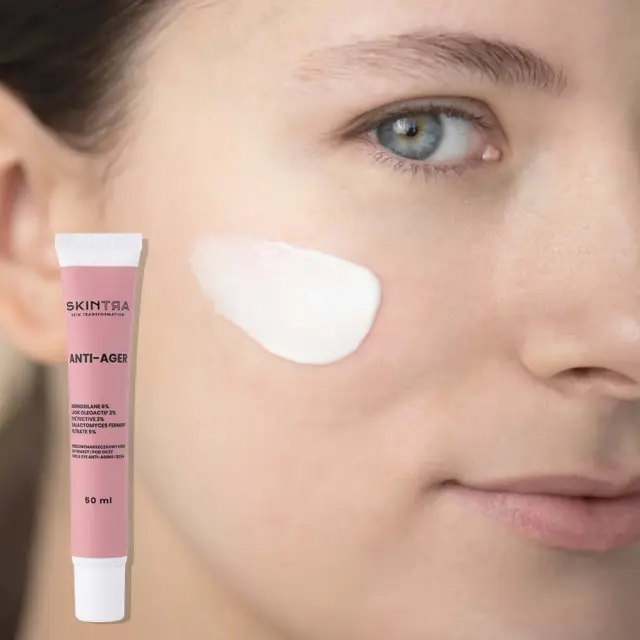 SkinTra - Anti-Ager - Anti-Wrinkle Cream + Eye Cream Αντιρυτιδική Κρέμα για Πρόσωπο + Μάτια 50ml 3