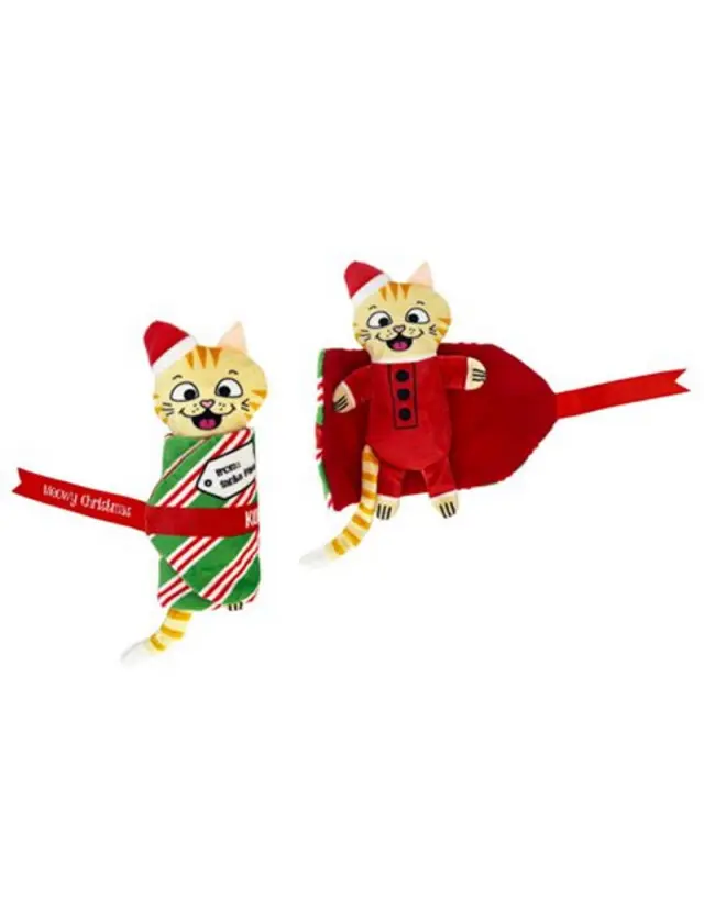 Kong Holiday Pull A Partz Χριστουγεννιάτικο Παιχνίδι Γάτας (17cm) Μονόχρωμο 2
