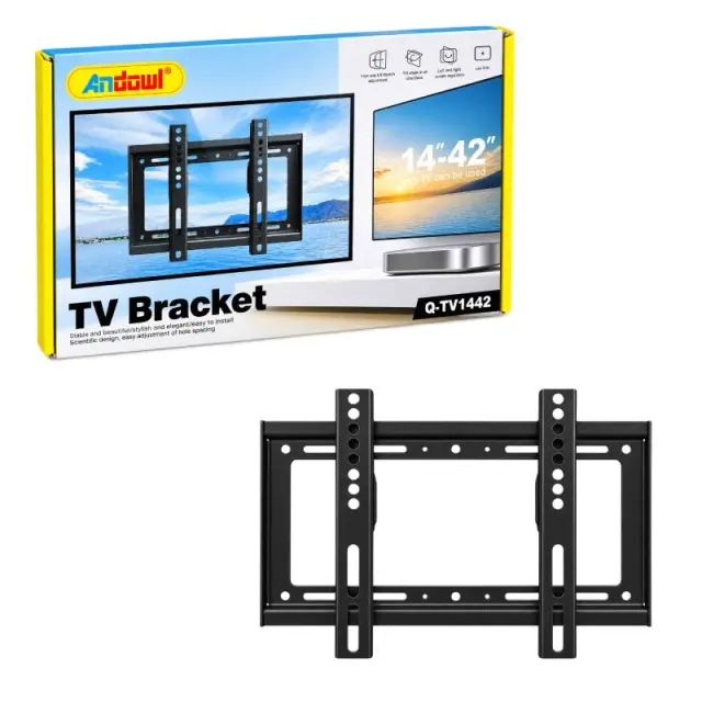 Andowl Βάση Στήριξης Τηλεόρασης Τοίχου 14"-42" Q-TV1442 – TV Wall Mount Bracket 14"-42" 0751254