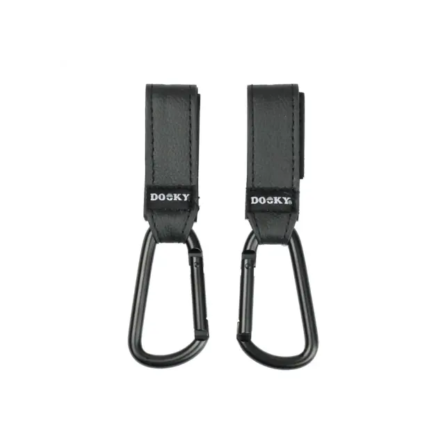 Σετ 2 μικροί γάντζοι καροτσιού Dooky Black DK-5027001