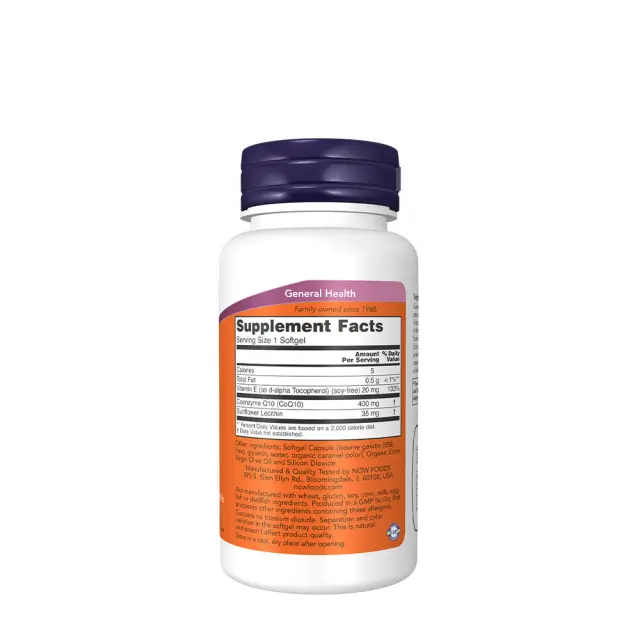 Now Foods CoQ10 400mg 30 μαλακές κάψουλες 2