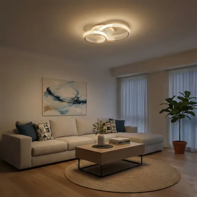DIAMOND LED Φωτιστικό Οροφής 67W CCT με Χειριστήριο Λευκό KLV-101-0224