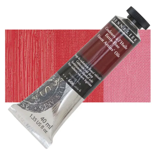 Sennelier Λάδι Finest Artists Oil 606 Cadmium Red Deep - 40ml