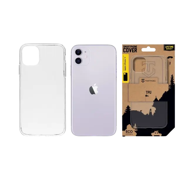 Tactical TPU Cover for Apple iPhone 11 Transparent 3