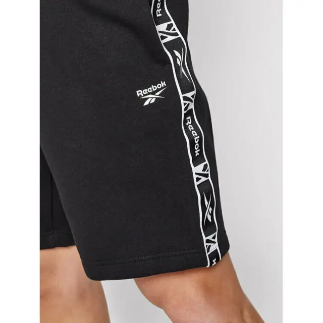 Reebok Identity Tape Shorts (HB5979-Black) - Μαύρο - XL 3