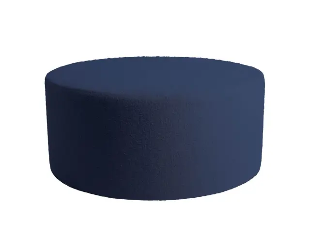 Σκαμπό Evie PTMD Luxury Living με διαστάσεις 90x90x40cm - Blue 117054 3