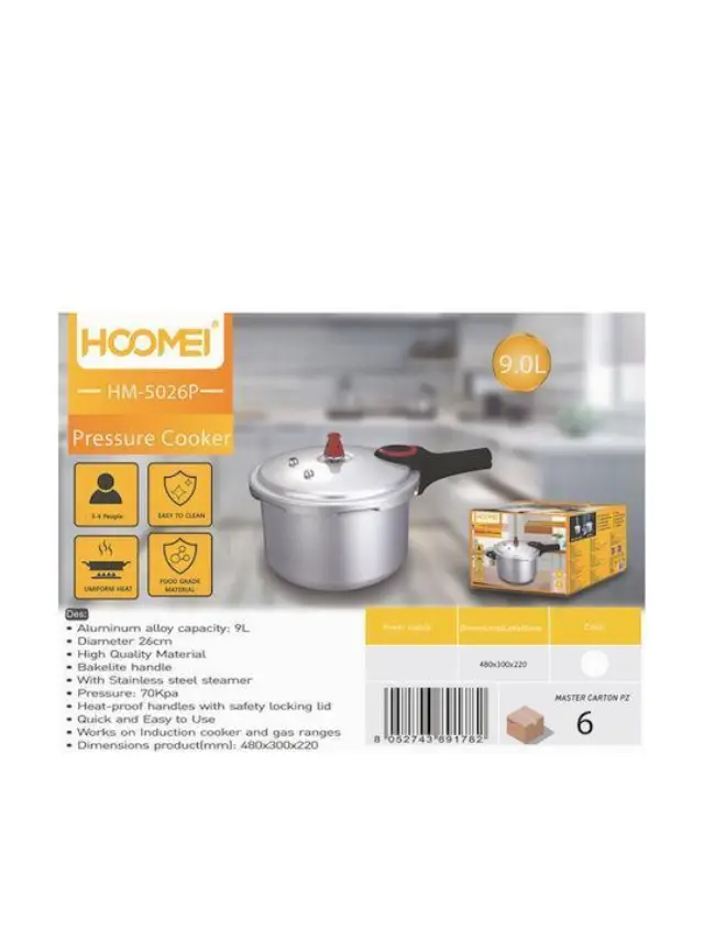 Hoomei Χύτρα Ταχύτητας 9lt HM-5026P 2