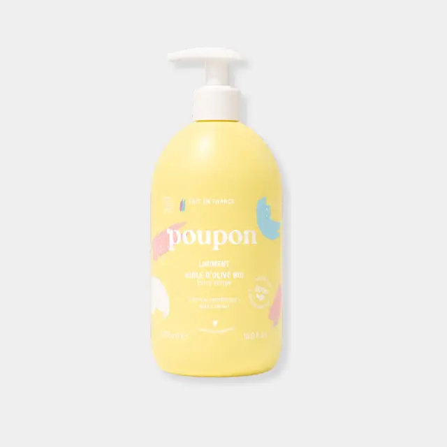 Poupon Φυσικό Γαλάκτωμα Για Την Αλλαγή Πάνας Με Βιολογικό Ελαιόλαδο & Lime Water 500ml