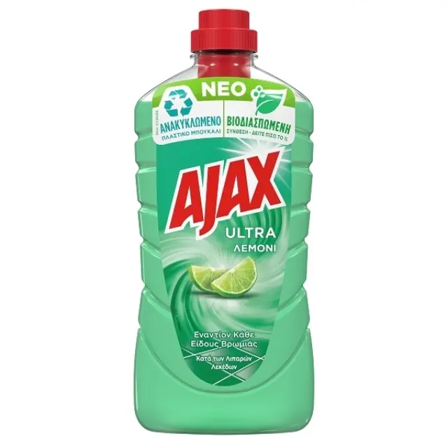 Ajax Δαπέδου Πράσινο Λεμόνι 1Lt