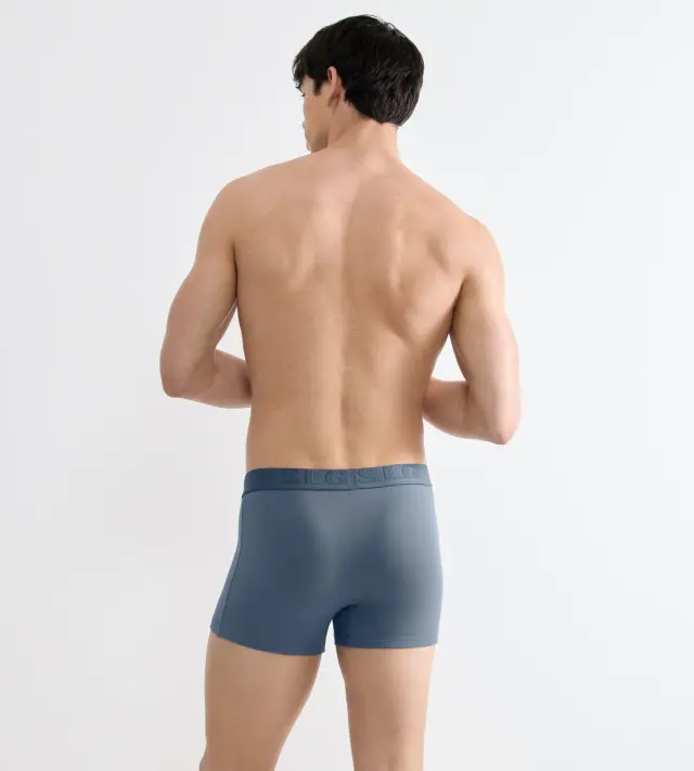 Sloggi Men Μποξεράκια SLG Base Soft Trunks Συνδυασμός Σιέλ 2-Pack - L 3