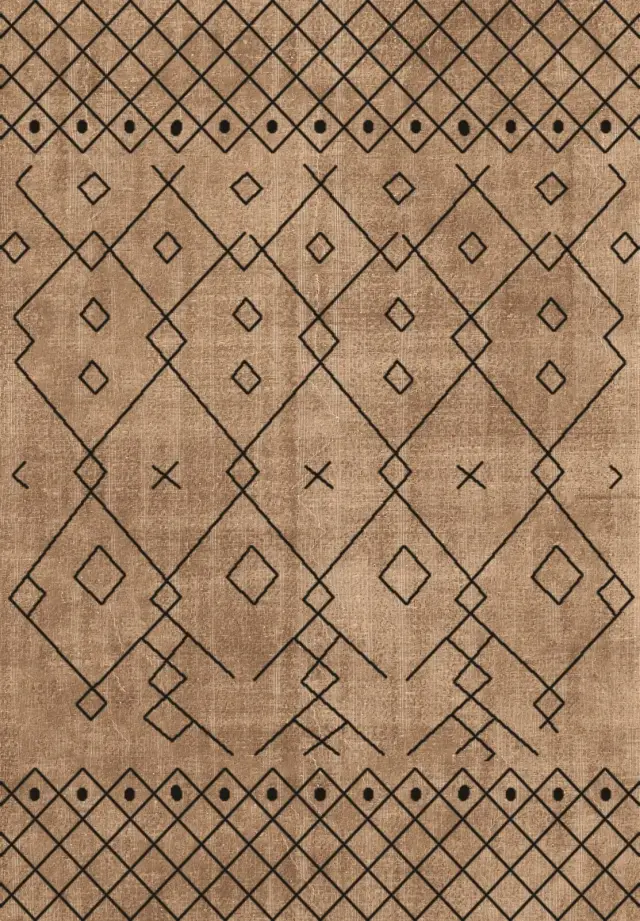 Χαλί Καφέ/Μαύρο Ν.5005 120x180cm