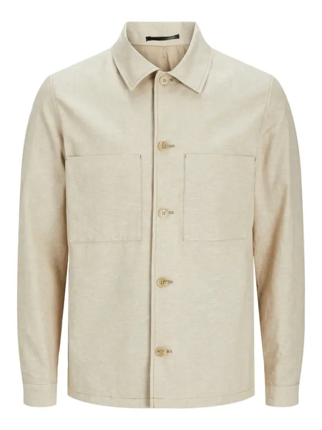 JPRRIVIERA HYBRID BLAZER SLIM FIT travertine