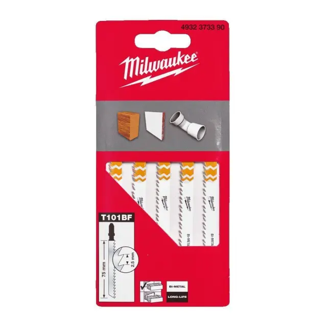 Milwaukee 4932373390 - ΛΑΜΕΣ ΣΕΓΑΣ BI-METAL 75mm 5τμχ MW