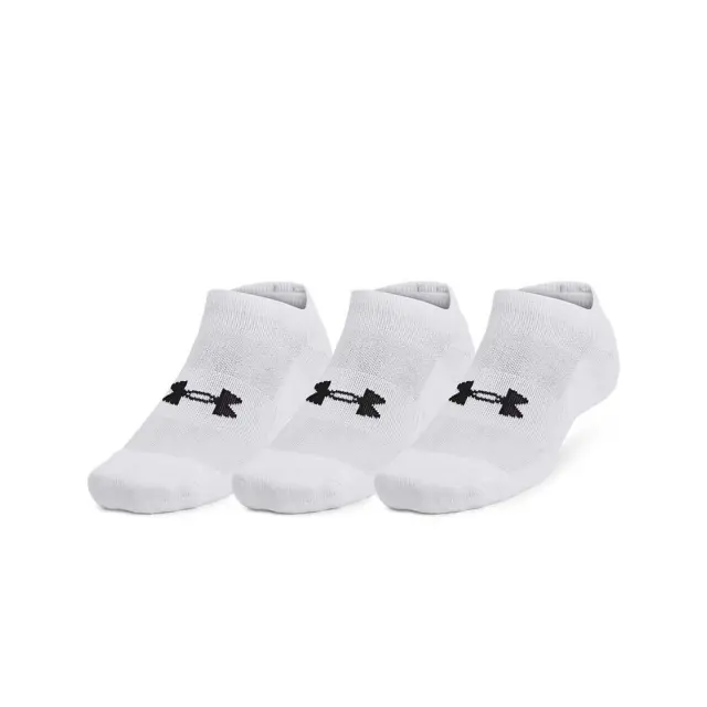 Under Armour Unisex Performance Tech 3 Pack No Show Socks Άσπρο 1386313-100 (Under Armour)