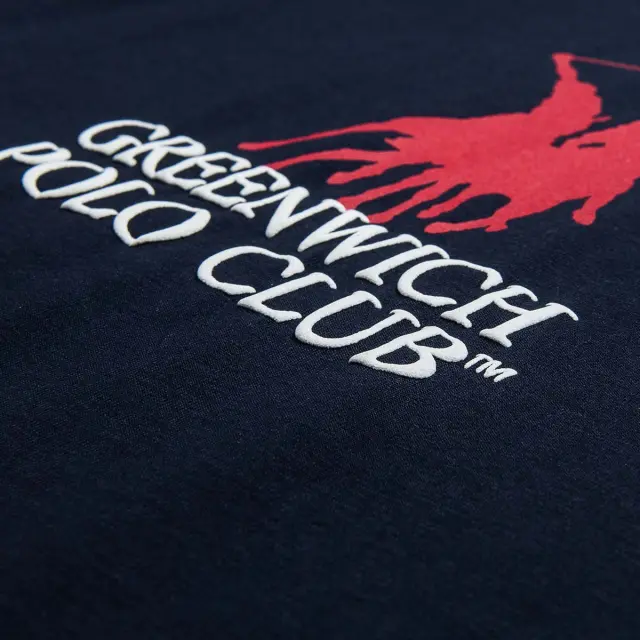 Μπλούζα Greenwich Polo Club με ανάγλυφα γράμματα 2