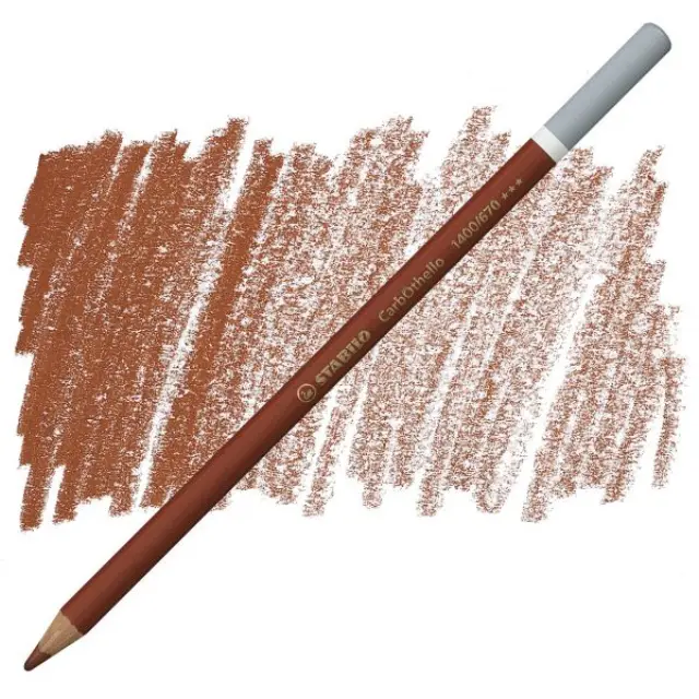 Μολύβι Παστέλ Stabilo CarbOthello - 1400/670 - Burnt Sienna