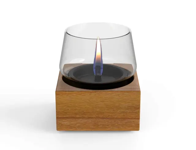 Επιτραπέζια Εστία Φωτιάς Poppy 14 Tenderflame με διάρκεια καύσης 9 - 10 ώρες, χωρητικότητα δεξαμενής 300ml και διαστάσεις 14x14x14.3cm - Natural TF-600026 2