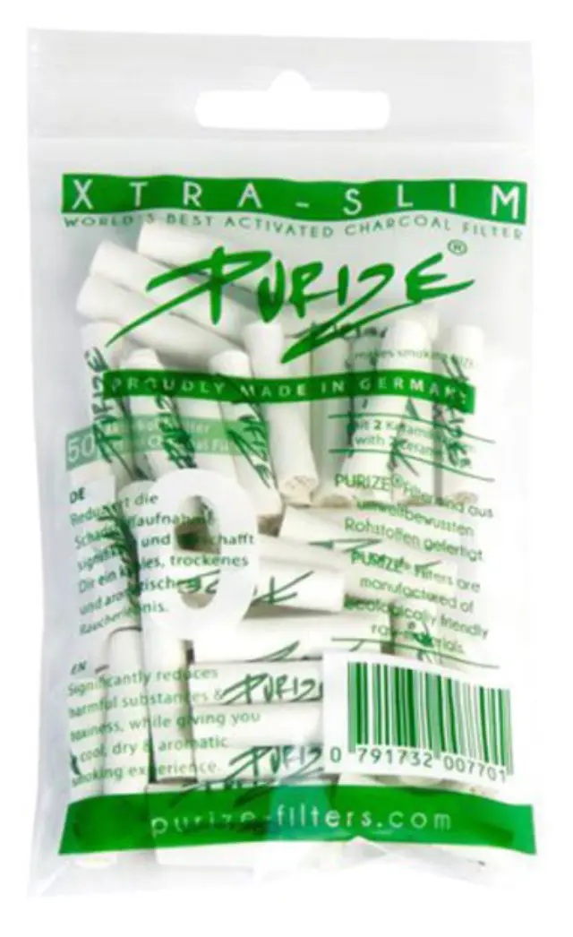 Φίλτρο Purize Extra Slim 50 Ενεργού Ανθρακα 5.9mm - Ασπρο