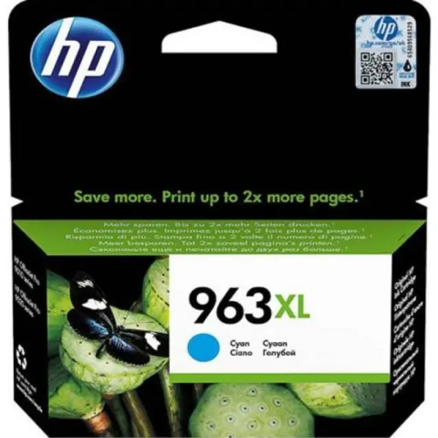 HP 963XL Γνήσιο Μελάνι Εκτυπωτή InkJet Κυανό (3JA27AE)