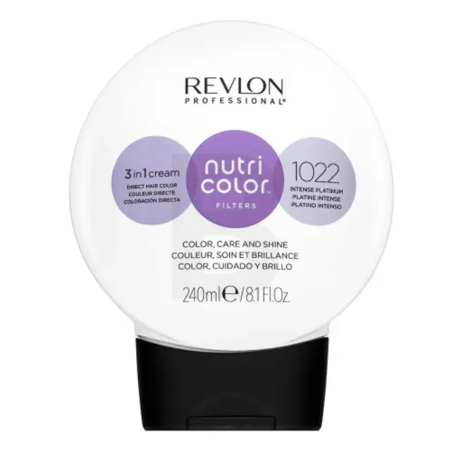 Revlon Professional Nutri Color Filters 3in1 Cream nourishing mask with coloured pigments to refresh your colour 1022 Intense Platinum 240 ml