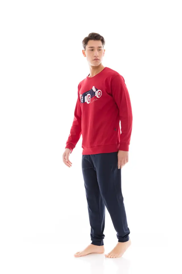 WN-M119 - Bordo - PIJAMA T-SHIRT RACE NOS 2