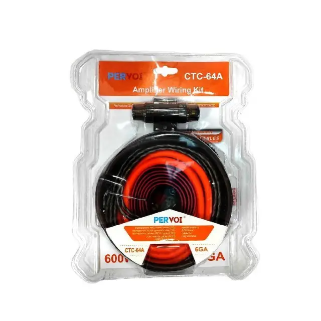PerVoi Σετ Καλωδίων Ενισχυτή Αυτοκινήτου έως 600W CTC-64A - Amplifier Wiring Kit 014399