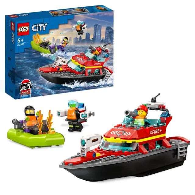 Lego® City Διασωστικό Πυροσβεστικό Σκάφος (60373)