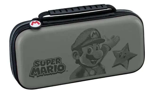 NSW Big Ben Nintendo Switch Official Travel Case Grey Mario NNS28T