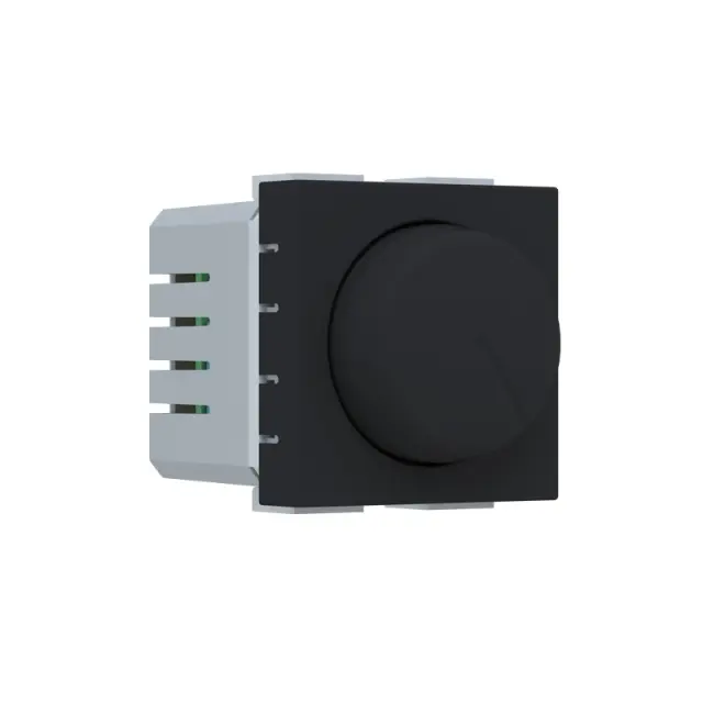 MODYS ΠΕΡΙΣΤΡΟΦΙΚΟ ΑΛΕΡΕΤΟΥΡ DIMMER LED 7-110W 2M 250VAC IP20 ΜΑΥΡΟ ΜΑΤ / 10101412397