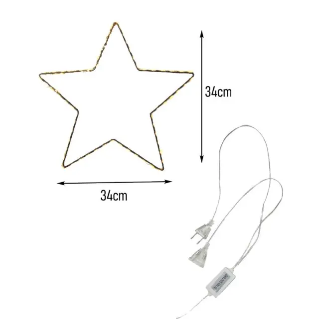 Χριστουγεννιάτικο Αστέρι Φωτιζόμενο Με LED - Christmas Light-Up Star 0282005 3