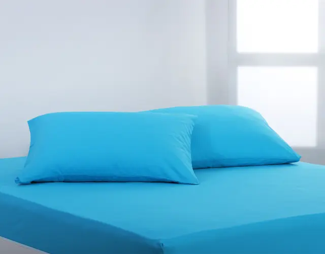 Βαμβακερό σετ μαξιλαροθήκες essentials (52cm x 72cm ) river blue - -