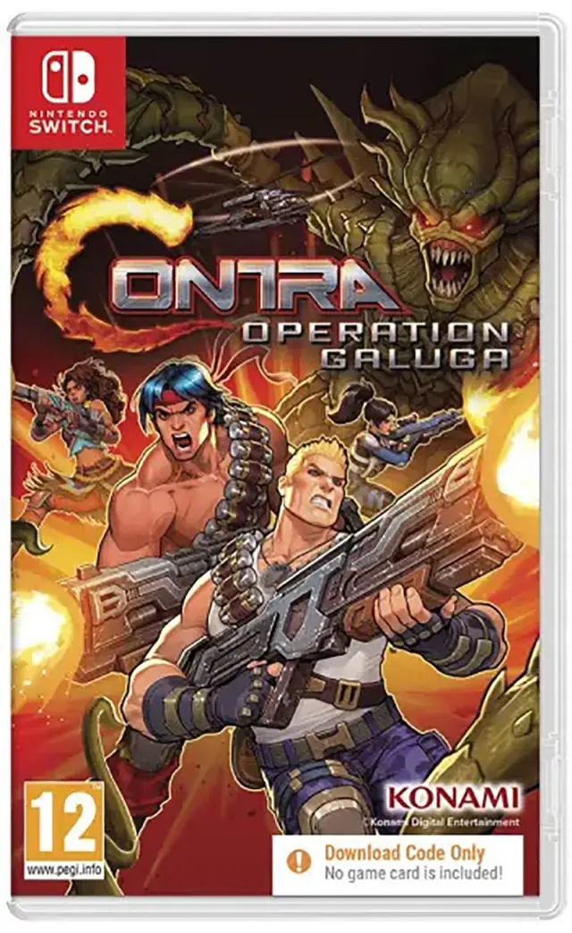 Contra Operation Galuga Code in Box - Nintendo Switch