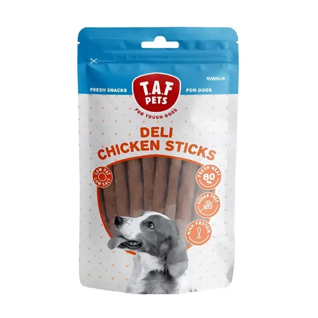 TAF PETS Fresh Dog Treats Deli Chicken Sticks 75gr