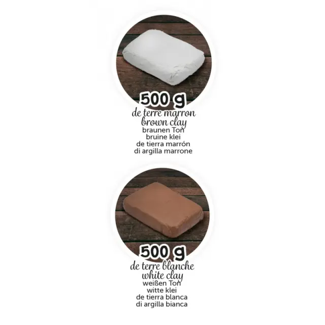 Buki France Πηλός Ανταλλακτικό 1kg για Professional Studio Μαθαίνω Κεραμική με Πηλό 8+ ετών - 5431 3