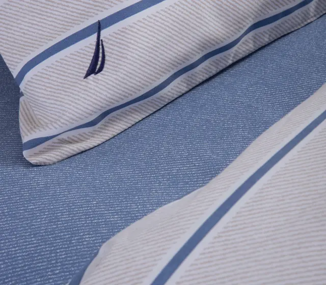 Nef-Nef Homeware Παπλωματοθήκη Nautica Ocean Σετ Υπέρδιπλη 240x220 Denim 2