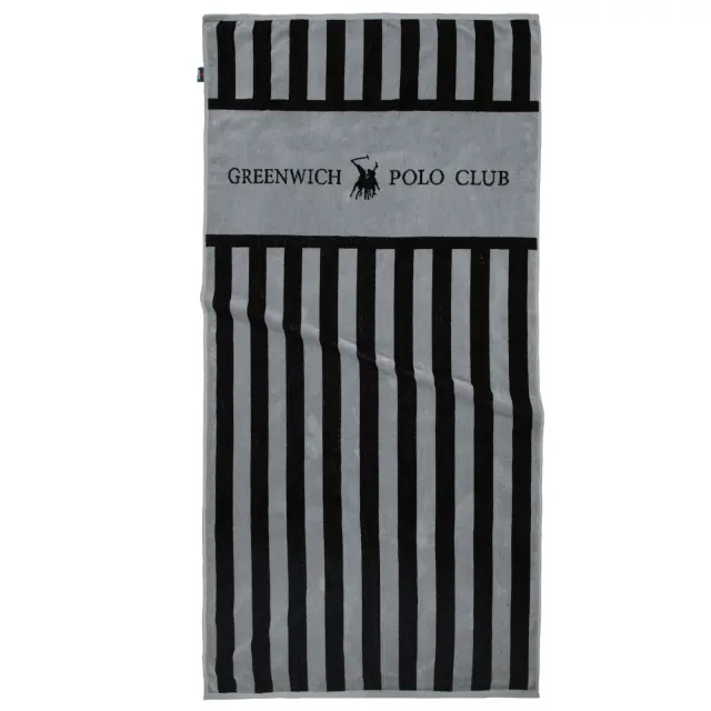 Πετσέτα Θαλάσσης 90x180 400gsm Greenwich Polo Club Essential 5234 Grey 100% βαμβακερό