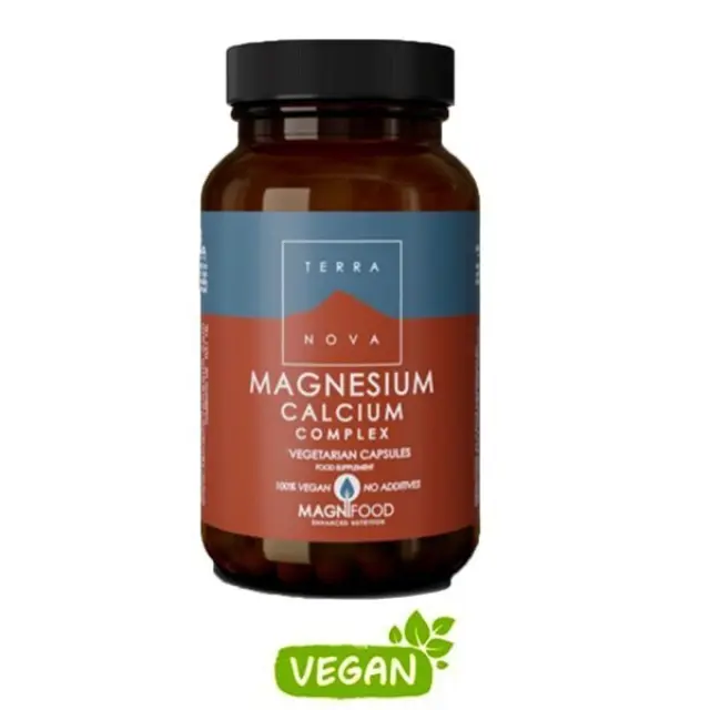 TerraNova Magnesium Calcium με Βιταμίνη C 100 φυτικές κάψουλες