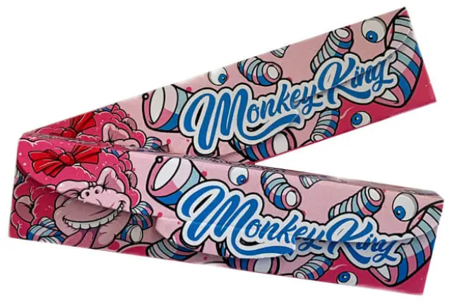 Monkey King Χαρτάκια Cotton Candy - King Size Slim με Τζιβάνα 32φ.