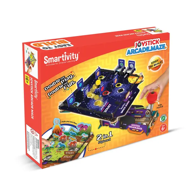 Smartivity Εκπαιδευτικό Παιχνίδι DIY Κατασκευή "Joystick Arcade Maze" Dino World και Space (6+ ετών) 797747
