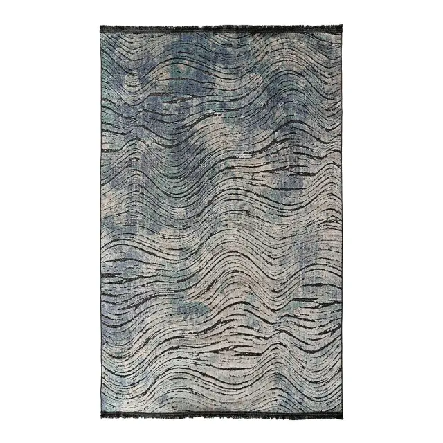 Beauty Home Χαλί Boutique Art 9824 150x230 Βεραμάν,Μπλε