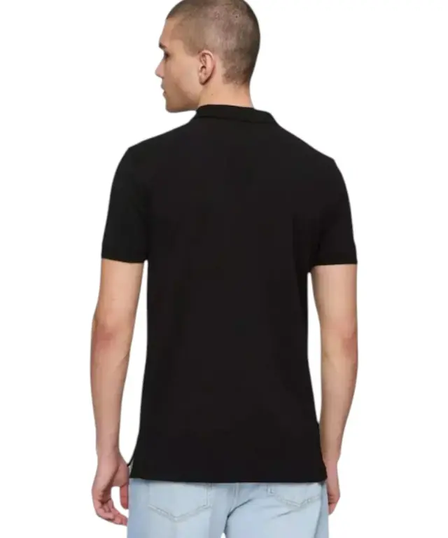 Fila - Ανδρικό Polo T-shirt Slim Fit FAM0717-80010 Μαύρο 2